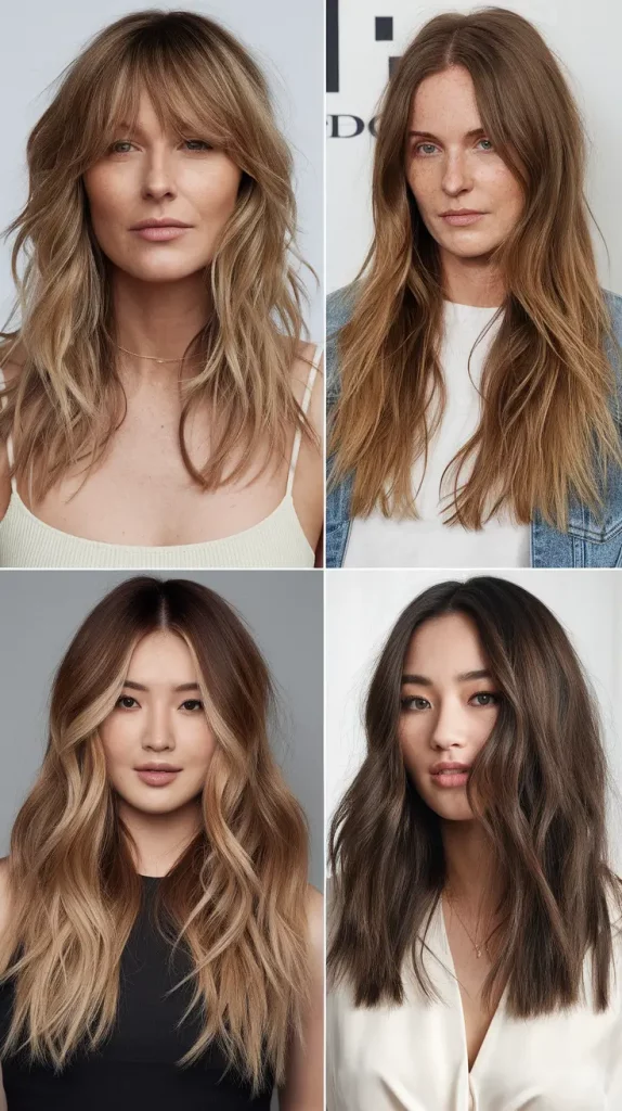 Summer Brunette Hair Colors Ideas 2025: Balayage Highlights Blonde Inspiration