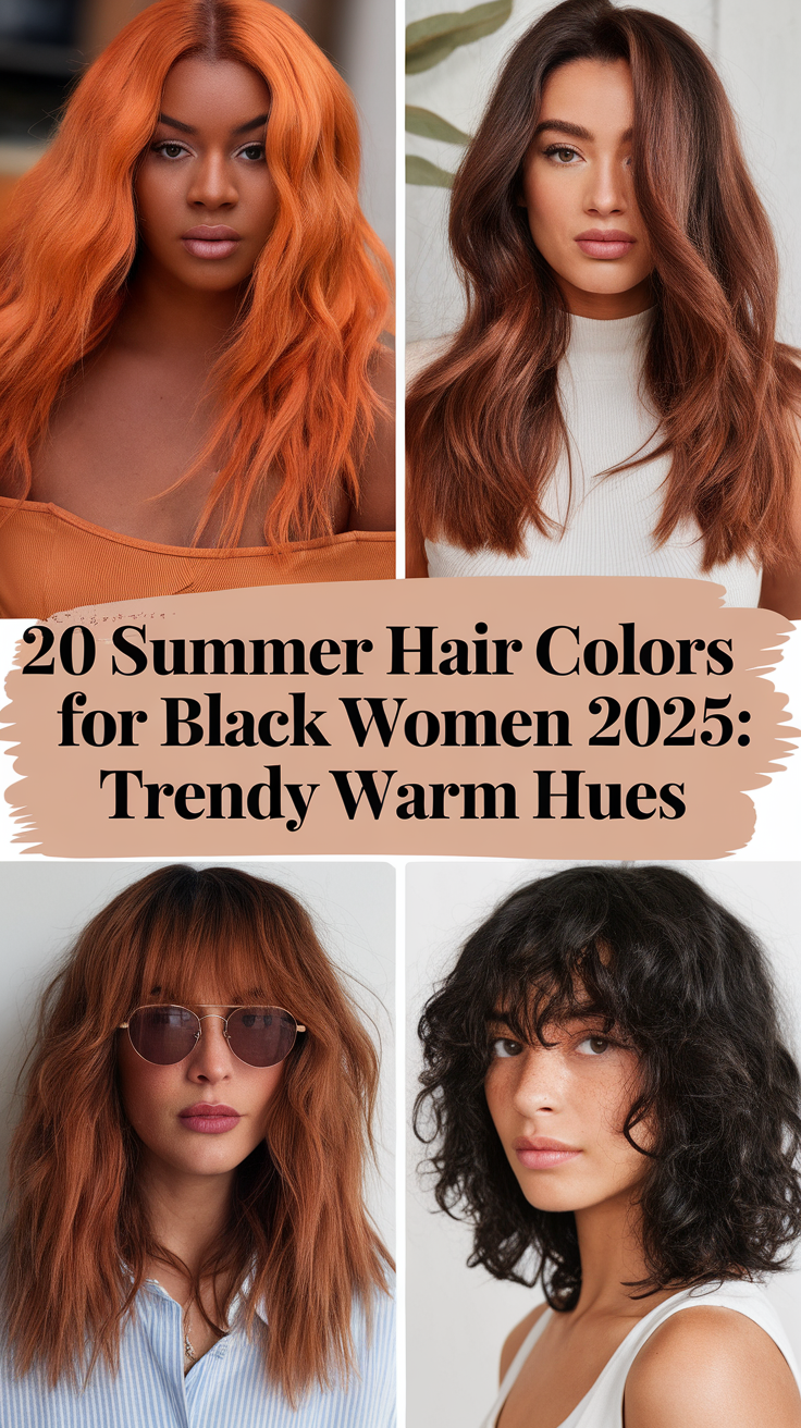 Summer Hair Colors for Black Women 2025: 20 Warm and Trendy Ideas for Every Hair Type
