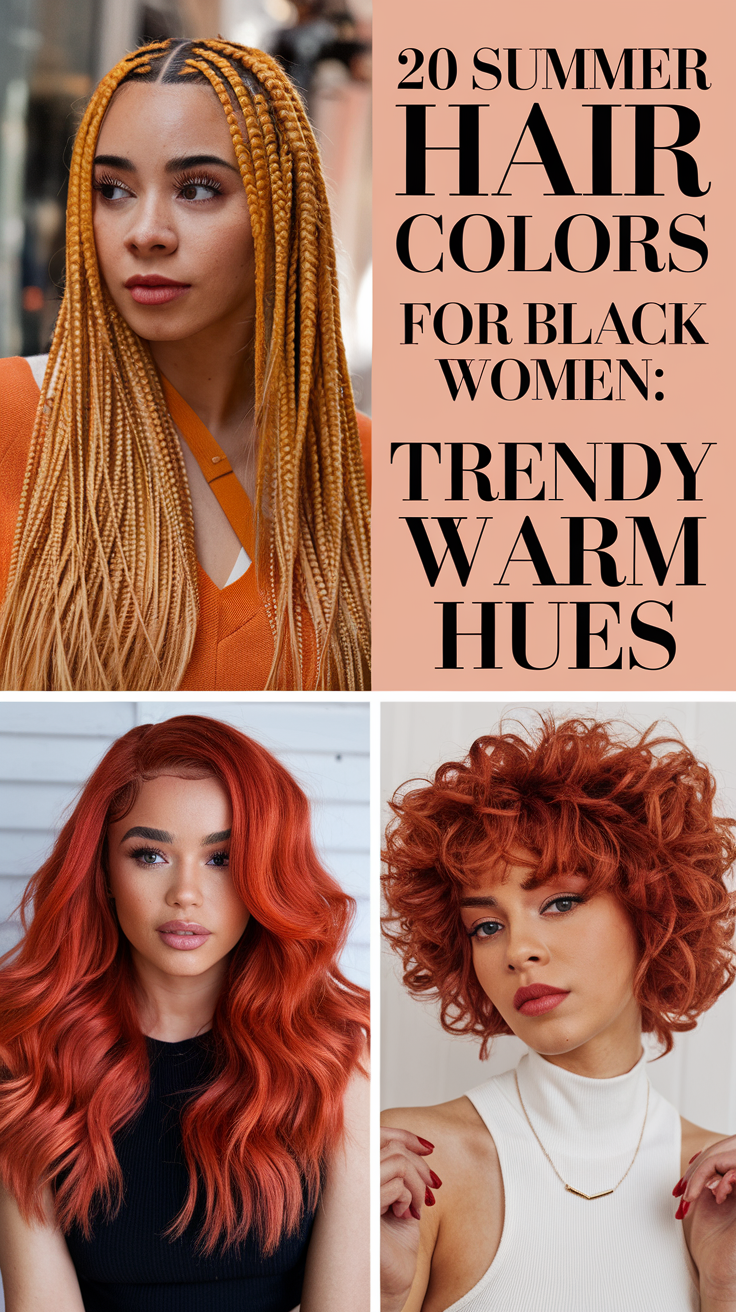 Summer Hair Colors for Black Women 2025: 20 Warm and Trendy Ideas for Every Hair Type
