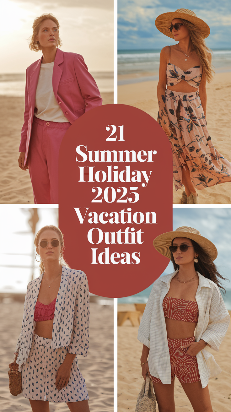 21 Summer Holiday 2025 Vacation Outfit Ideas for Women – Classy, Casual & Beach Looks