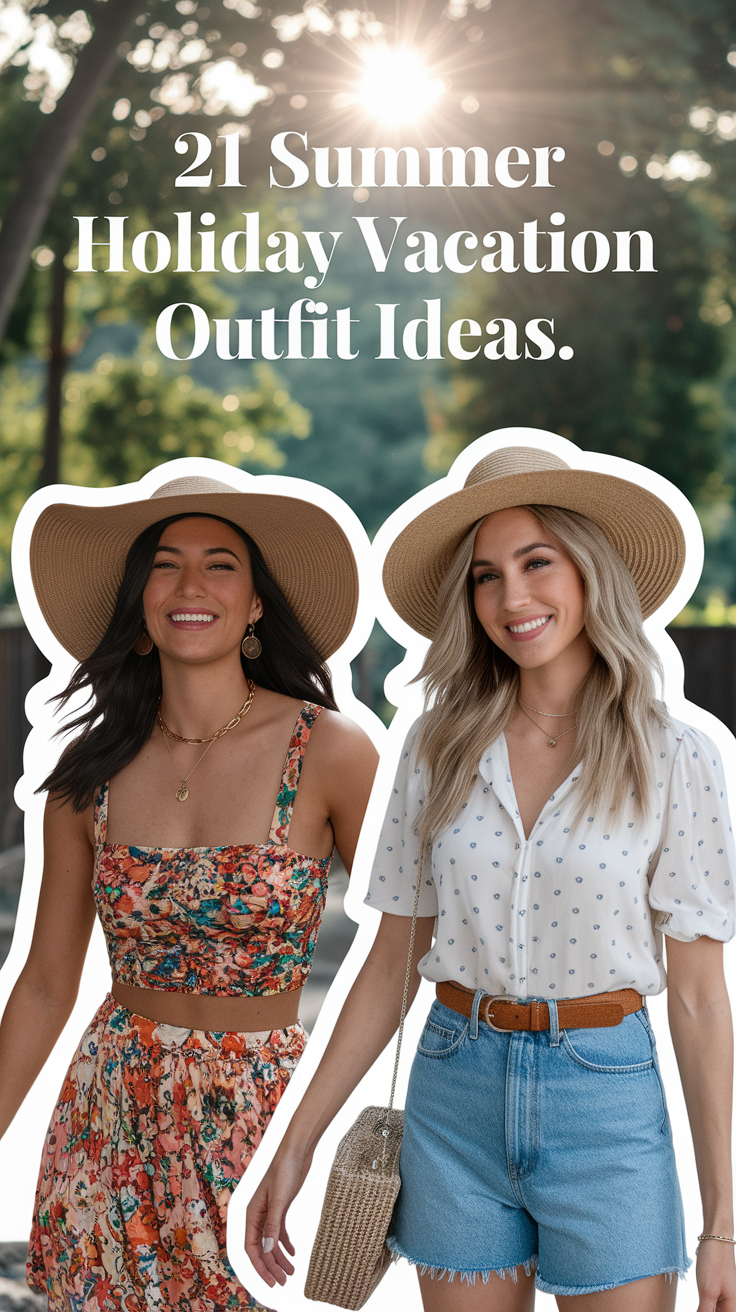 21 Summer Holiday 2025 Vacation Outfit Ideas for Women – Classy, Casual & Beach Looks