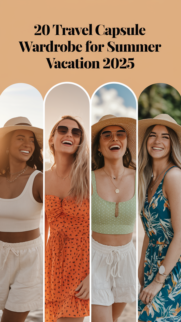 20 Travel Capsule Wardrobe Ideas for Summer Vacation 2025: Beach, City & Beyond
