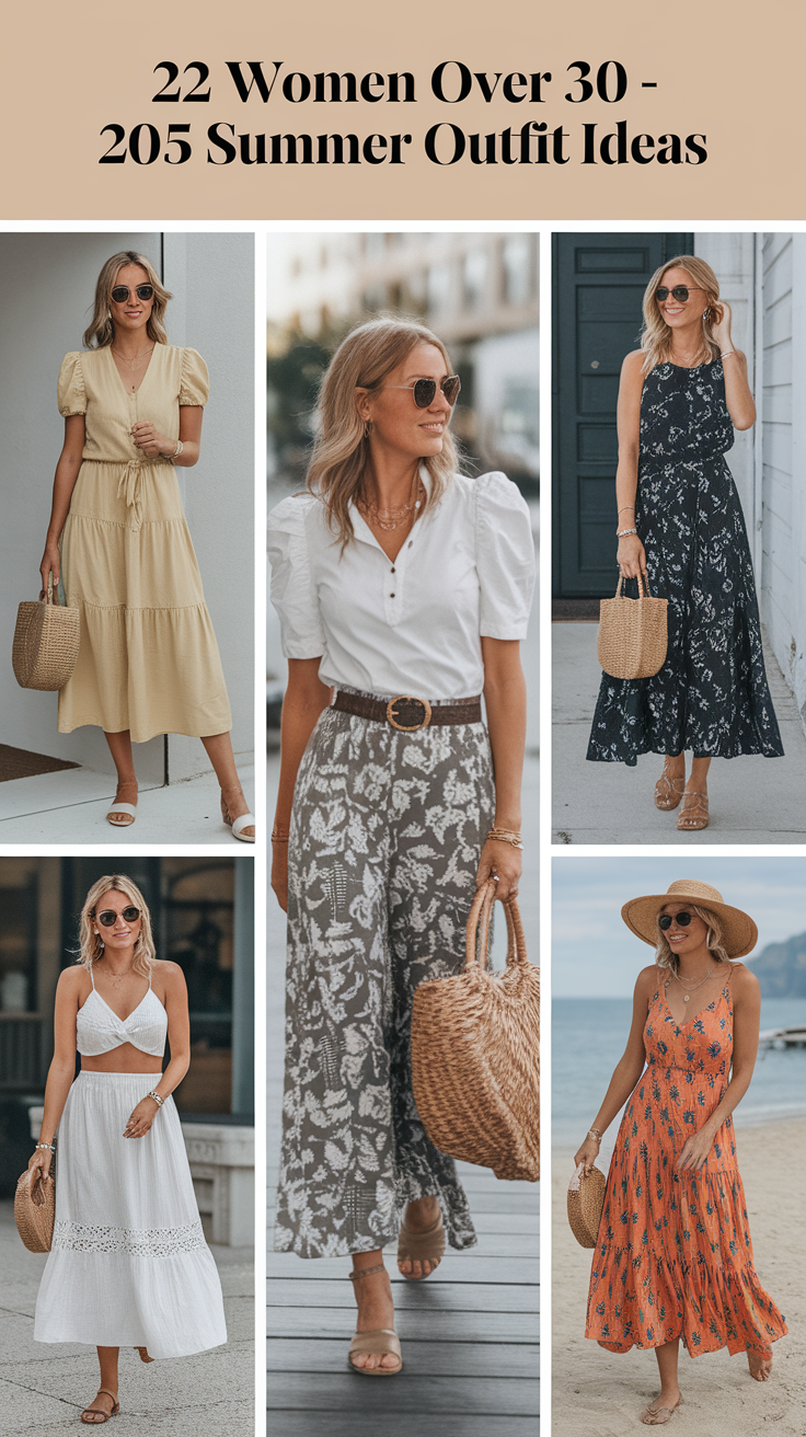 22 Stylish and Trendy Summer Outfit Ideas for Women Over 30 in 2025