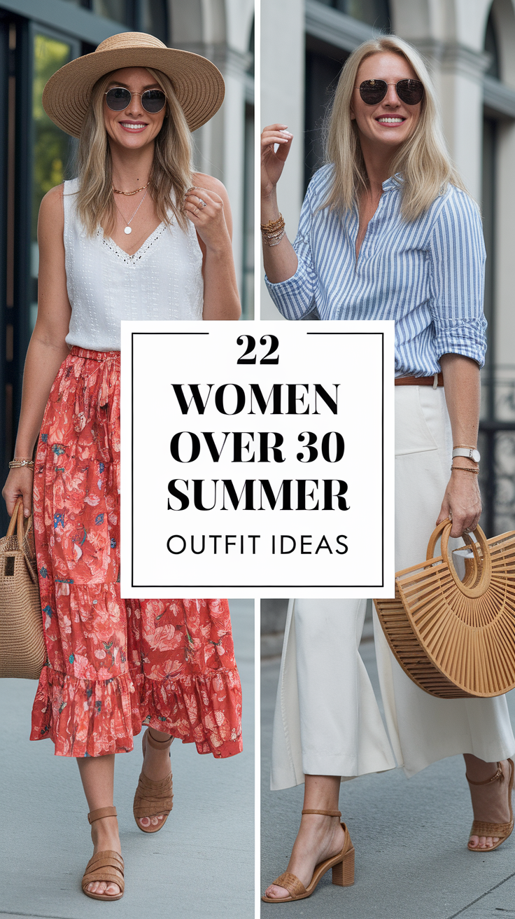 22 Stylish and Trendy Summer Outfit Ideas for Women Over 30 in 2025