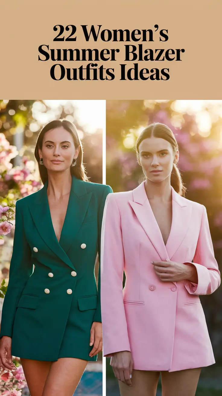 22 Best Summer Blazer Outfits for Women 2025 – Chic, Casual, Work & Street Style Looks
