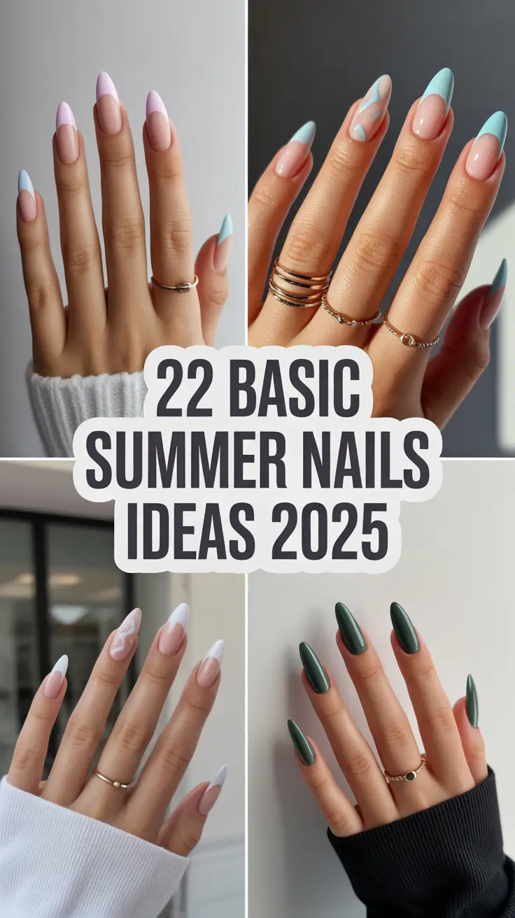 Basic Summer Nails Ideas 2025 That Are Cute, Simple & So Worth Saving