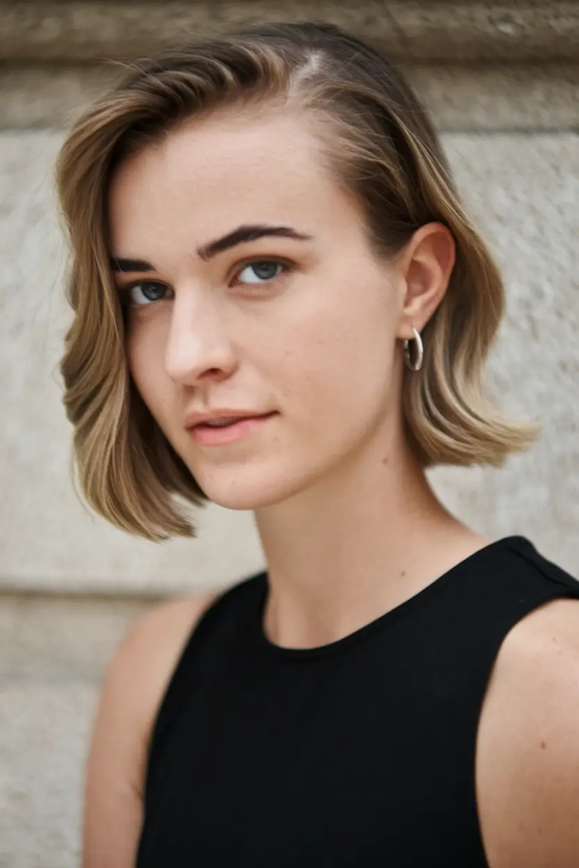 bob hairstyles summer 2025 Soft Waves with Side-Swept Bangs
