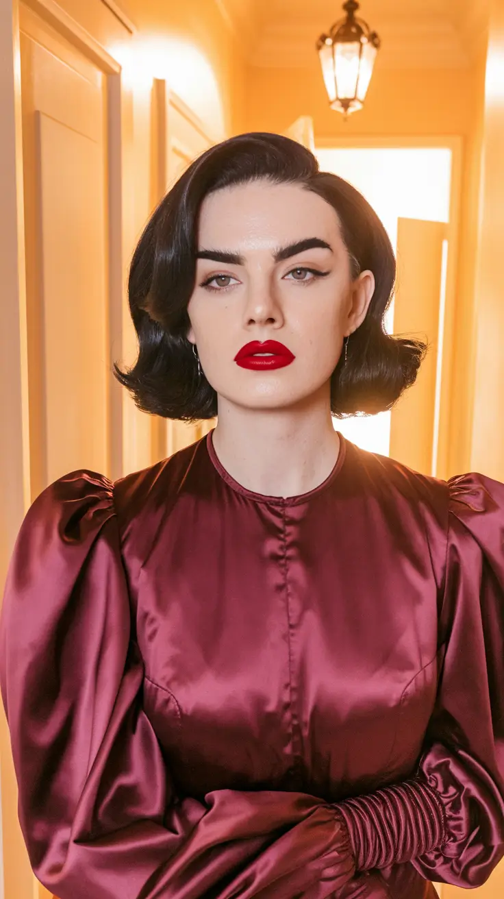bob hairstyles summer 2025 Glamorous Retro Bob with Volume