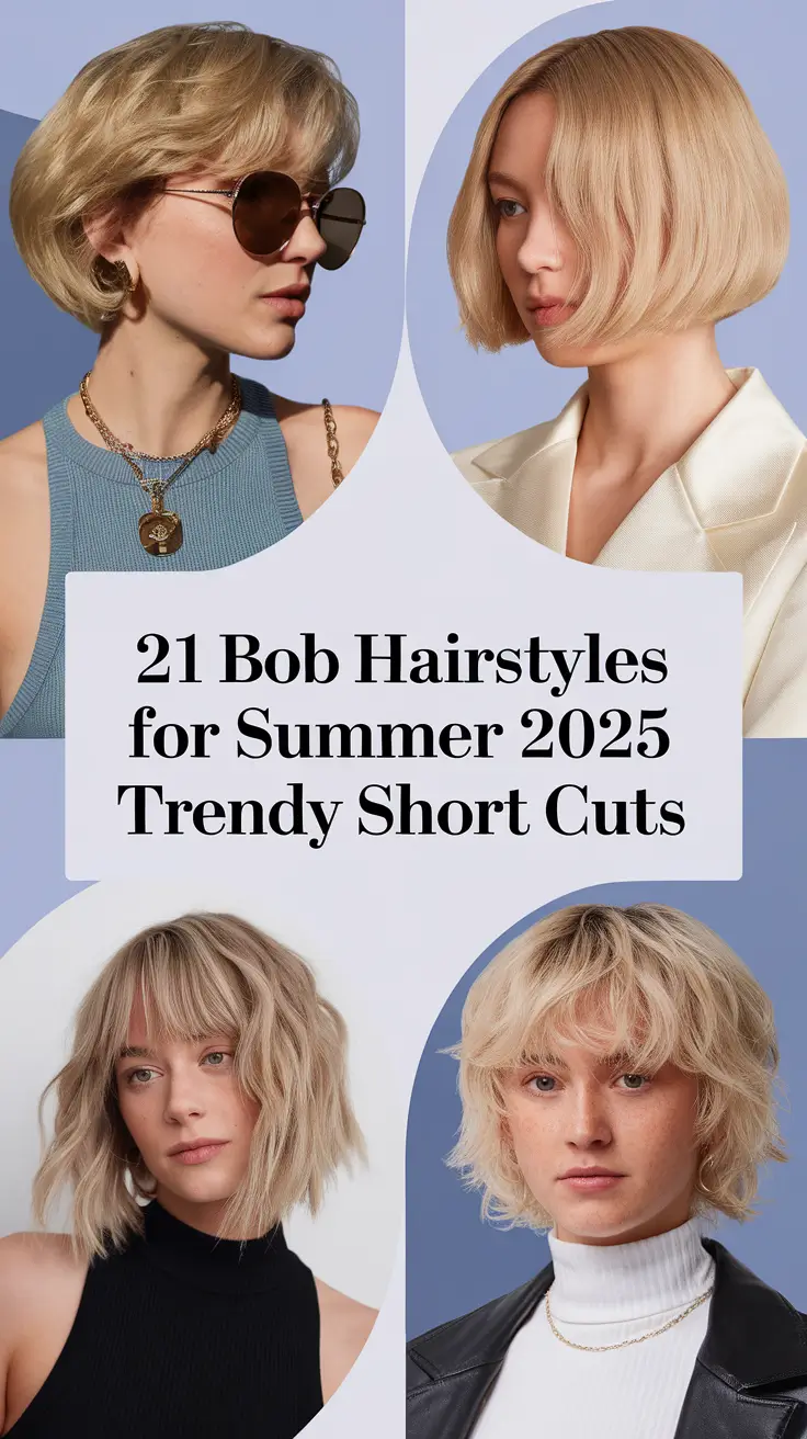 Bob Hairstyles for Summer 2025 - Trendy Short Cuts to Elevate Your Look