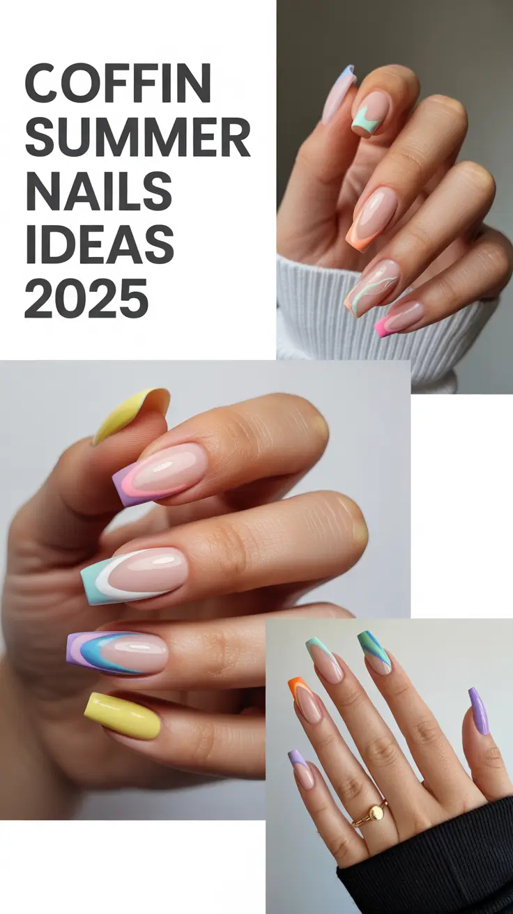 Coffin Summer Nails Ideas 2025: Trendy Acrylic & Gel Designs to Try This Season