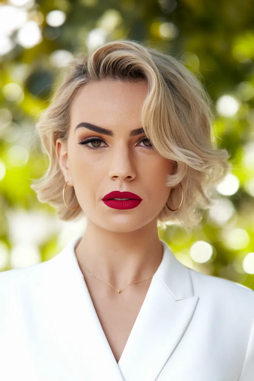 cute hairstyles summer blonde Vintage-Inspired Blonde Waves