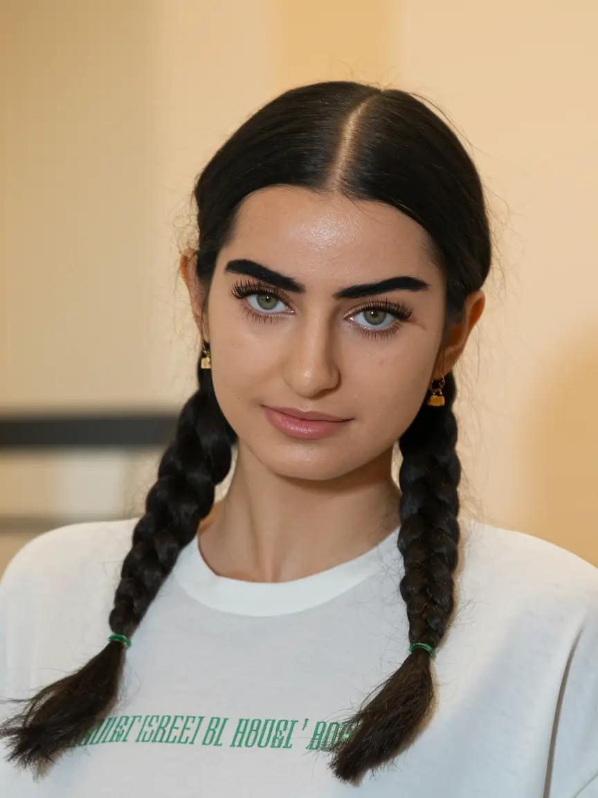 cute hairstyles summer 2025 Chic Low Pigtail Braids