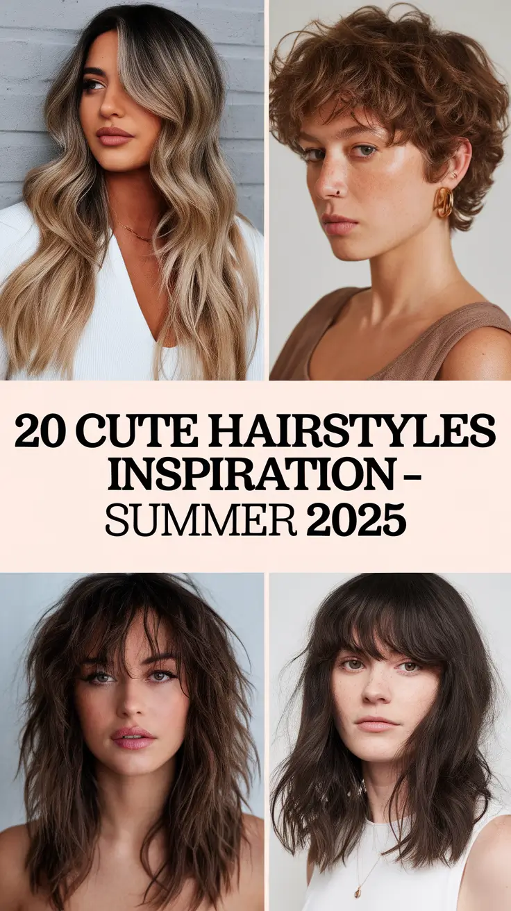 Cute Hairstyles Inspiration - Summer 2025: Easy, Braided & Beach-Ready Looks