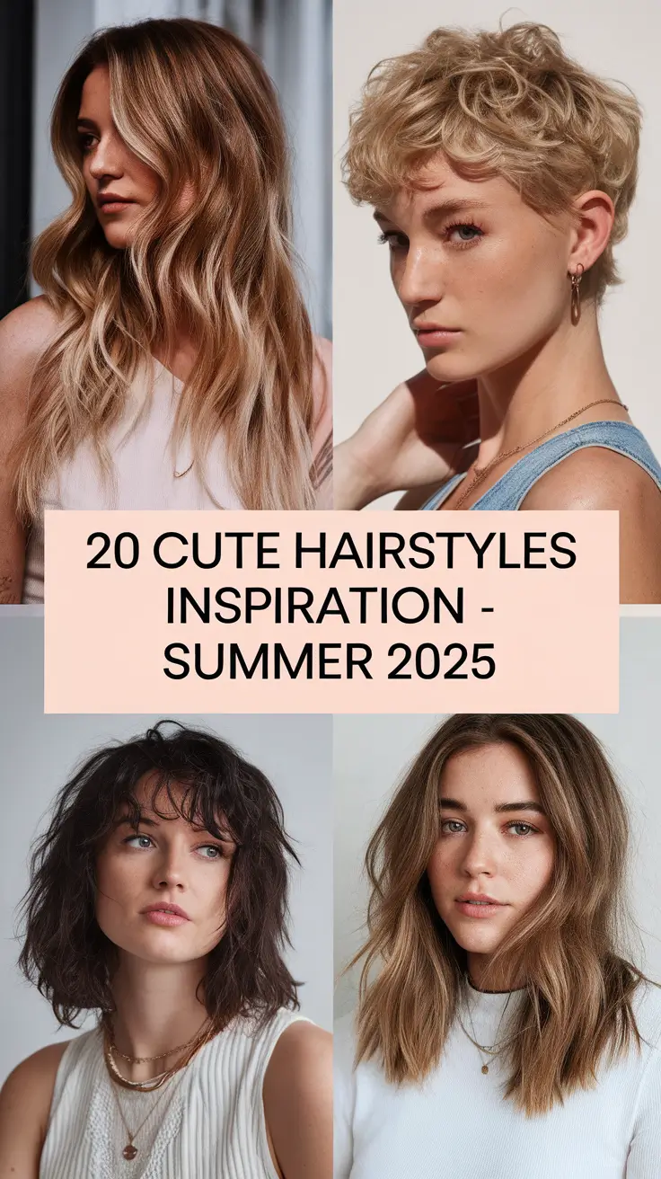 Cute Hairstyles Inspiration - Summer 2025: Easy, Braided & Beach-Ready Looks