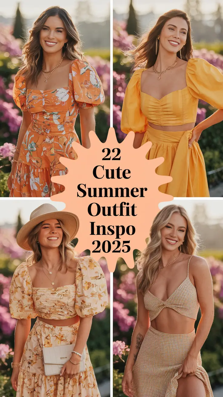 Cute Summer Outfit Inspo 2025: 22 Trendy Looks for Every Style and Body Type