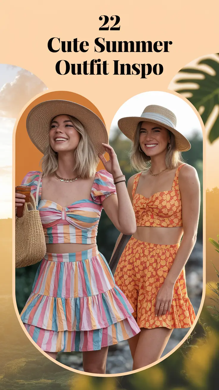 Cute Summer Outfit Inspo 2025: 22 Trendy Looks for Every Style and Body Type