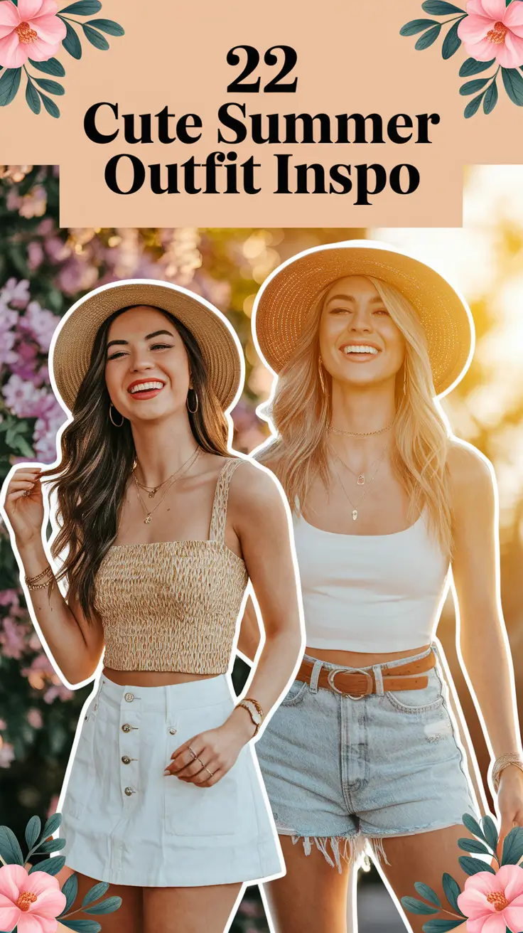 Cute Summer Outfit Inspo 2025: 22 Trendy Looks for Every Style and Body Type