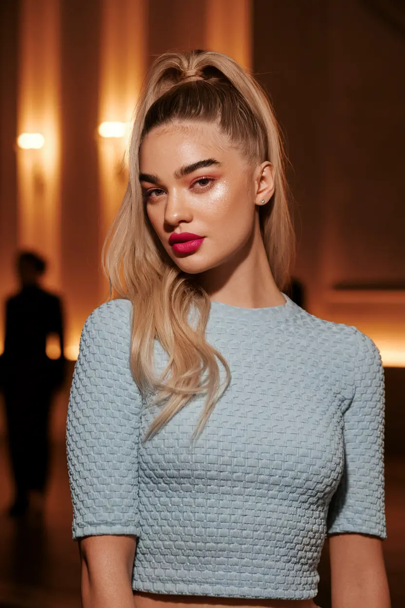 easy summer hairstyles Power Ponytail with Major Lift