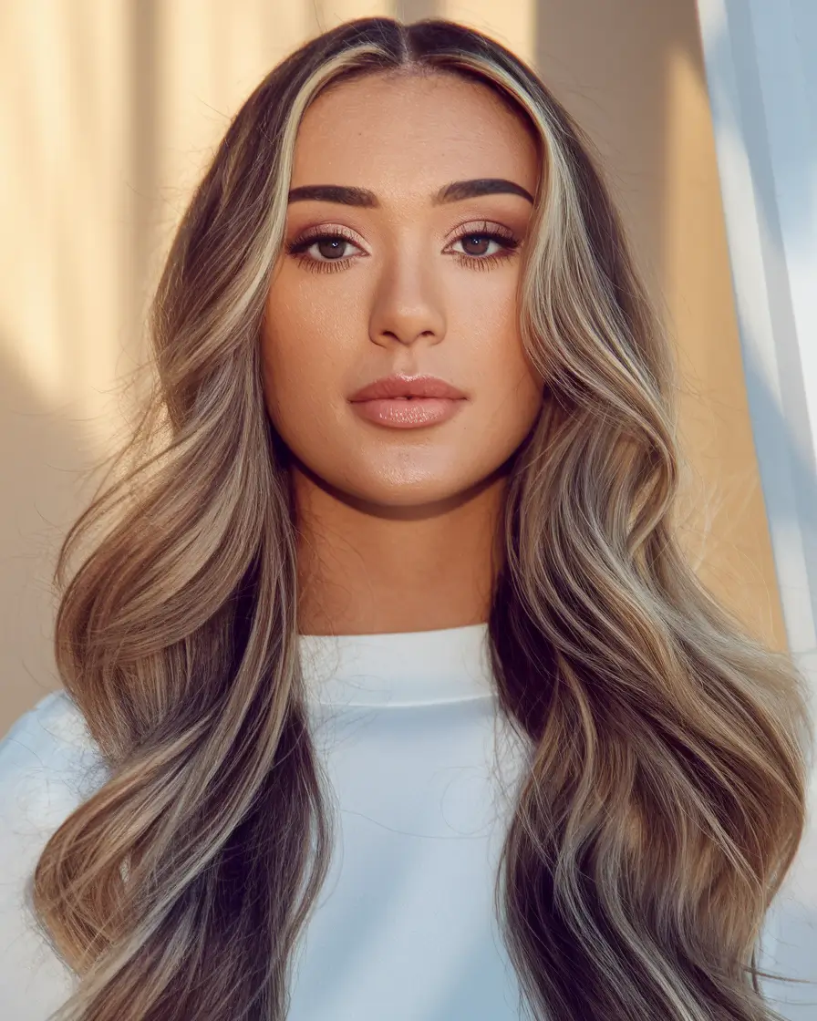 easy summer hairstyles Soft Waves with Light Money Piece