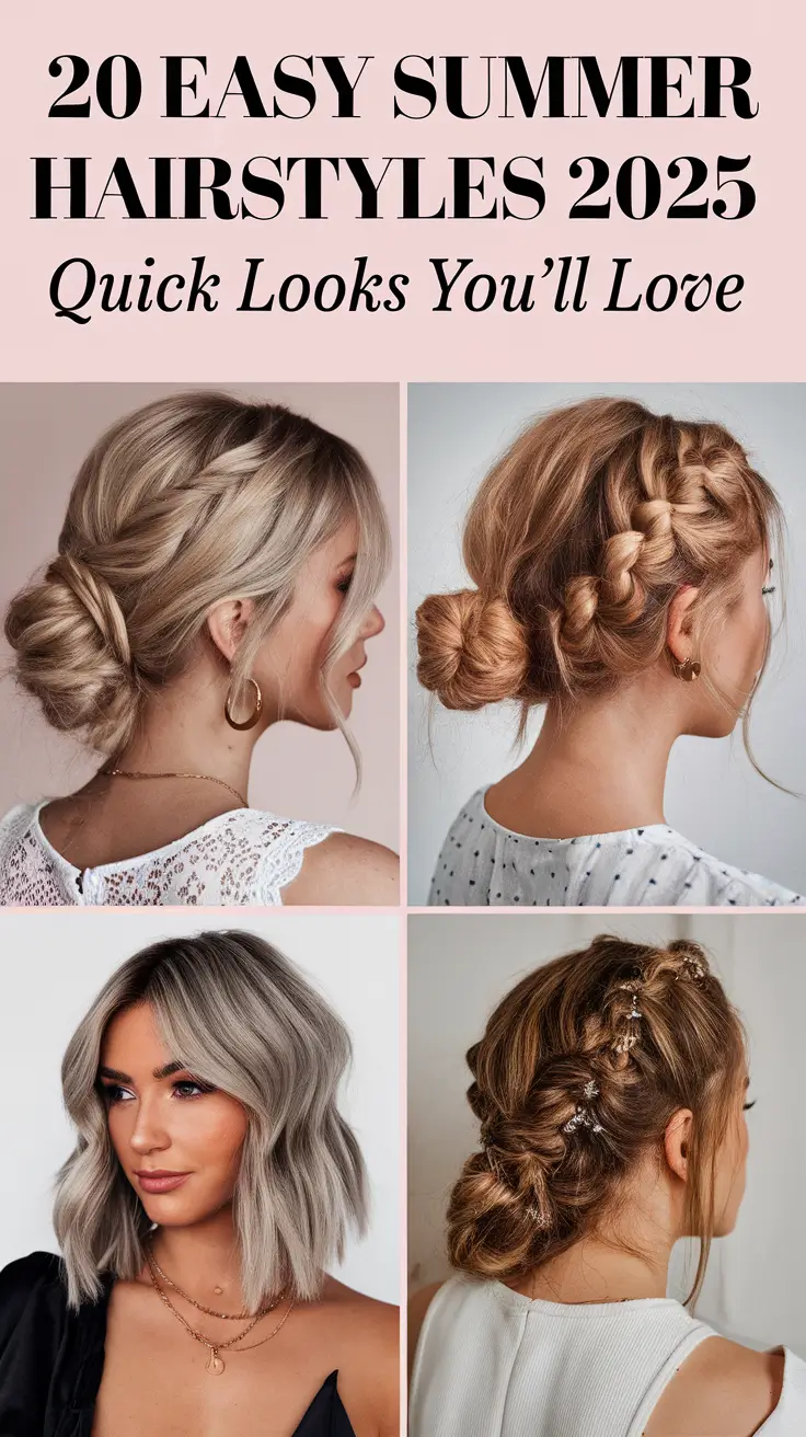 Easy Summer Hairstyles 2025 – Quick Looks You’ll Love for Every Hair Type