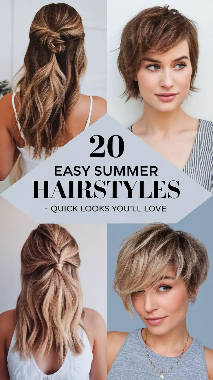 Easy Summer Hairstyles 2025 – Quick Looks You’ll Love for Every Hair Type