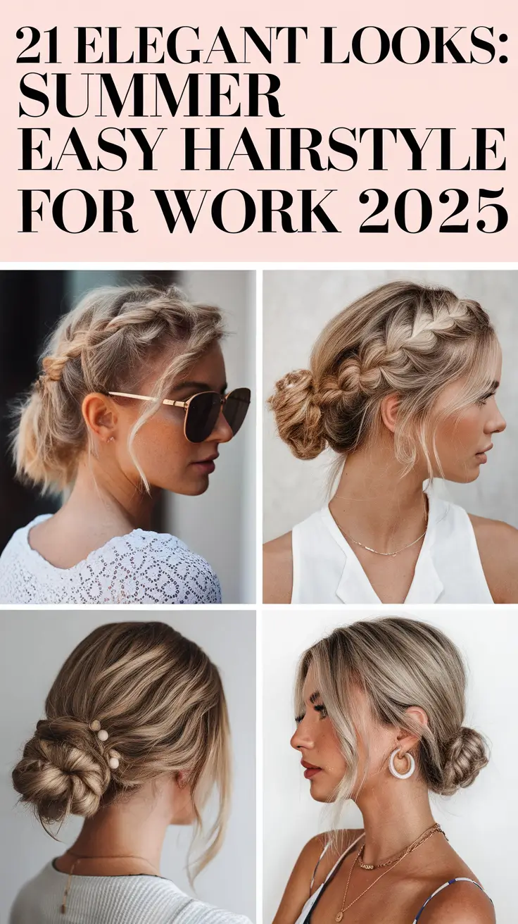 Elegant Looks: Summer Easy Hairstyle for Work 2025 That Are Chic, Quick & Office-Ready