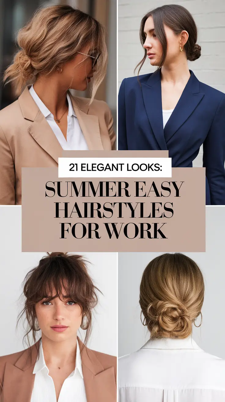 Elegant Looks: Summer Easy Hairstyle for Work 2025 That Are Chic, Quick & Office-Ready