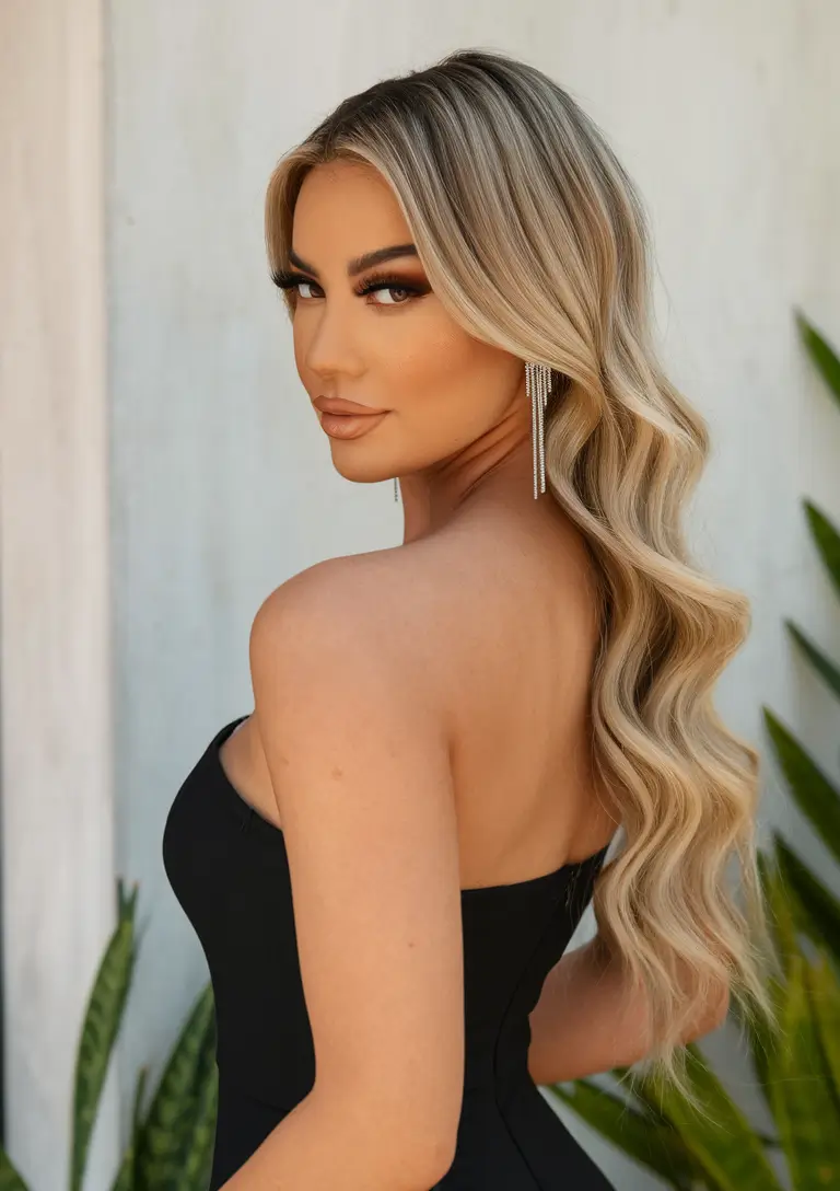 summer simple hairstyles Soft Glam Waves That Own the Night