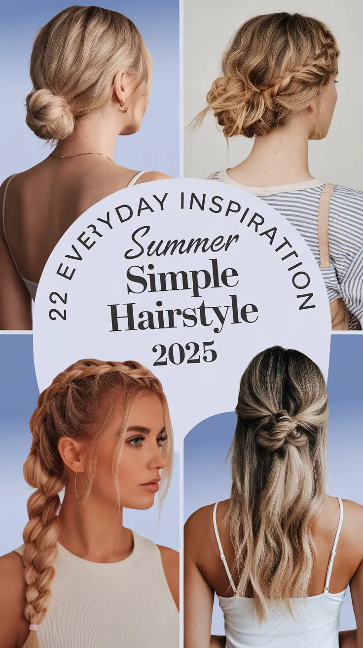 Everyday Inspiration: Simple Summer Hairstyles 2025 for Every Mood & Length