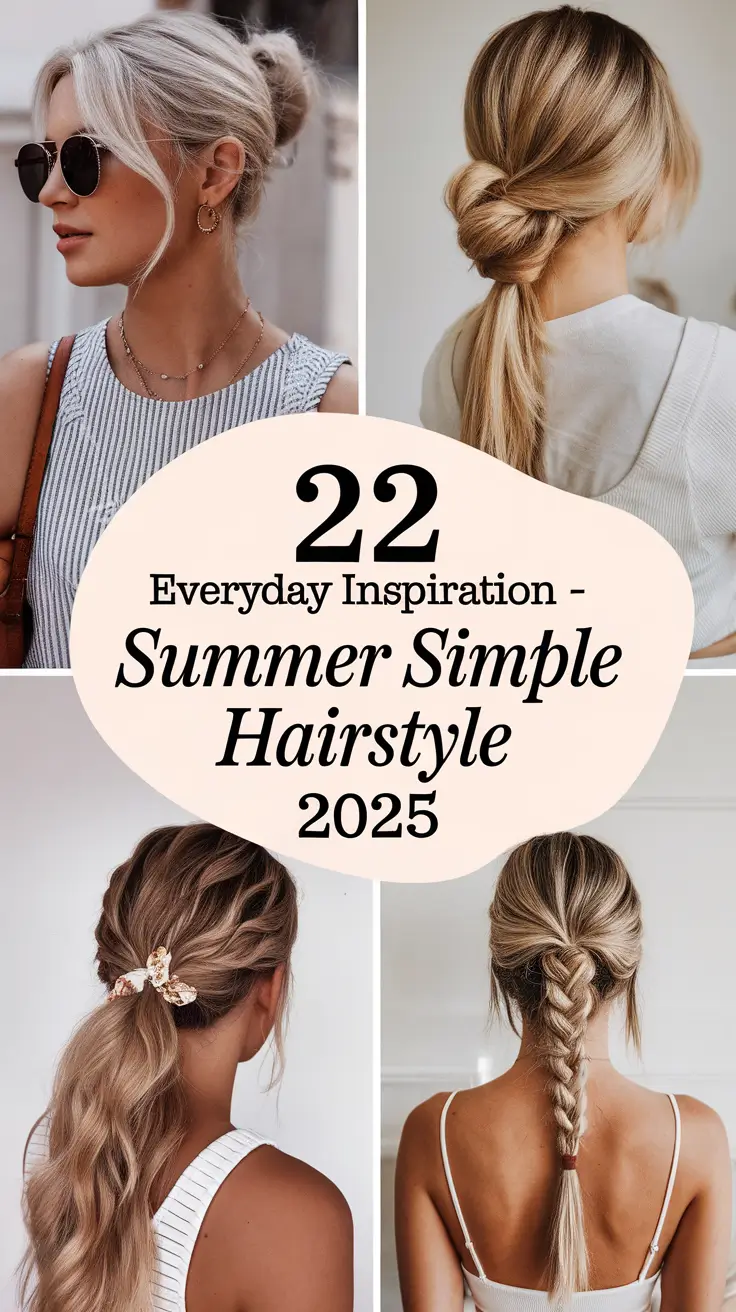 Everyday Inspiration: Simple Summer Hairstyles 2025 for Every Mood & Length