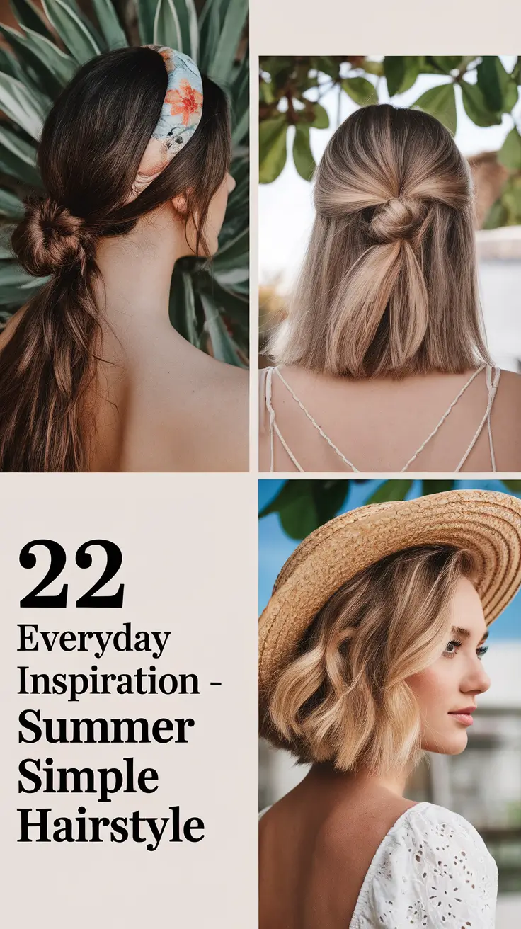 Everyday Inspiration: Simple Summer Hairstyles 2025 for Every Mood & Length