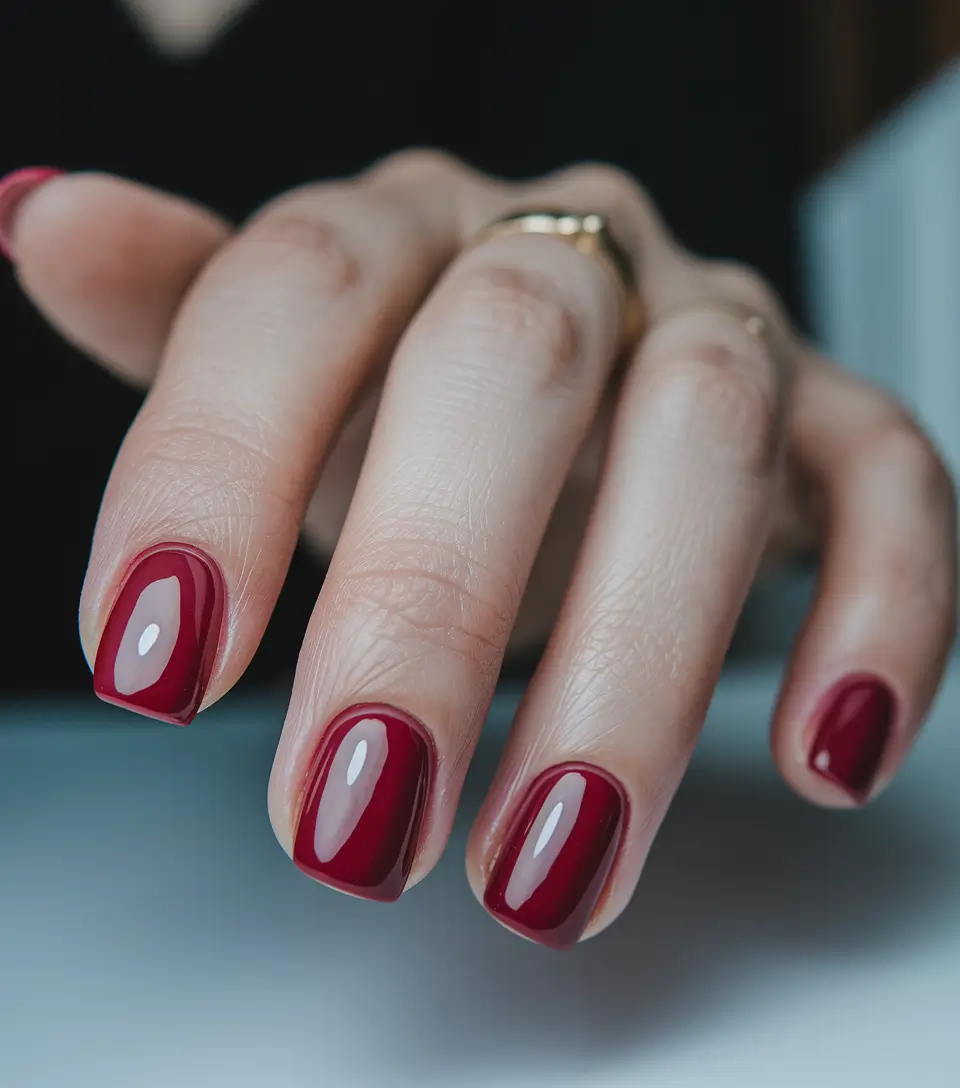 gel summer nails ideas 2025 Cherry Red Power Nails