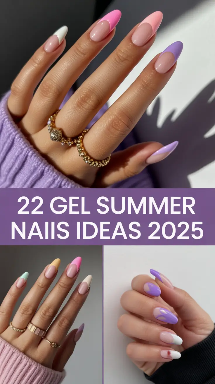Gel Summer Nails Ideas 2025 That Are Too Cute to Miss – From Soft Pink to 3D Blooming Looks