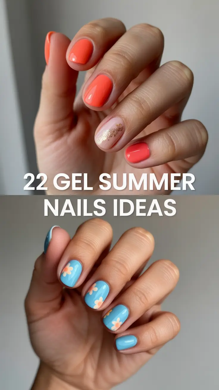 Gel Summer Nails Ideas 2025 That Are Too Cute to Miss – From Soft Pink to 3D Blooming Looks