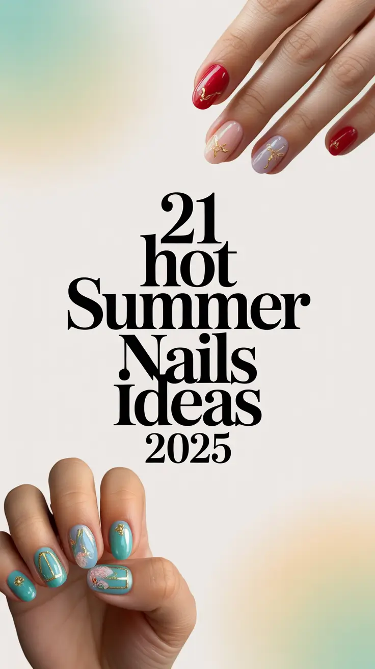 Hot Summer Nails Ideas 2025: Neon Almond, Square & Acrylic Designs to Try Now