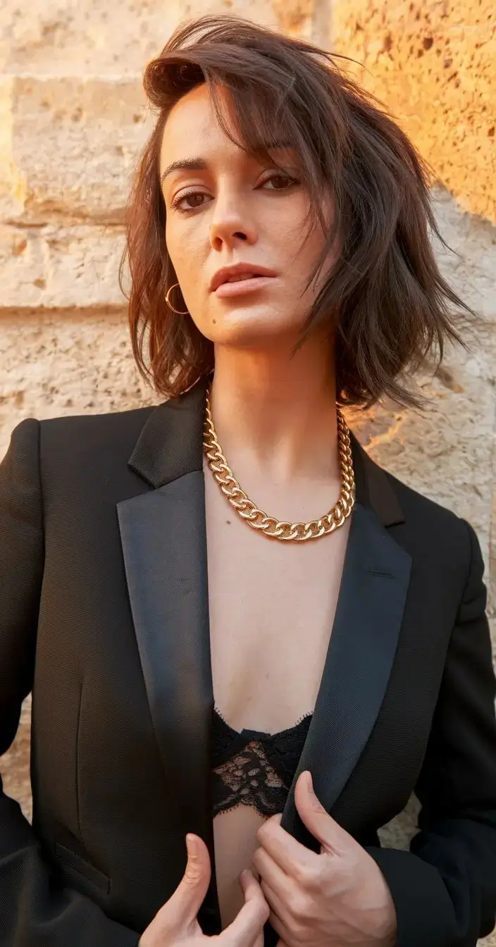 july hairstyles ideas 2025 Effortless Tousled Bob with French Flair