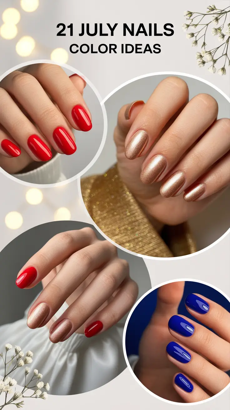 July Nails Color Ideas 2025 – Bold, Beautiful, and On-Trend Summer Styles