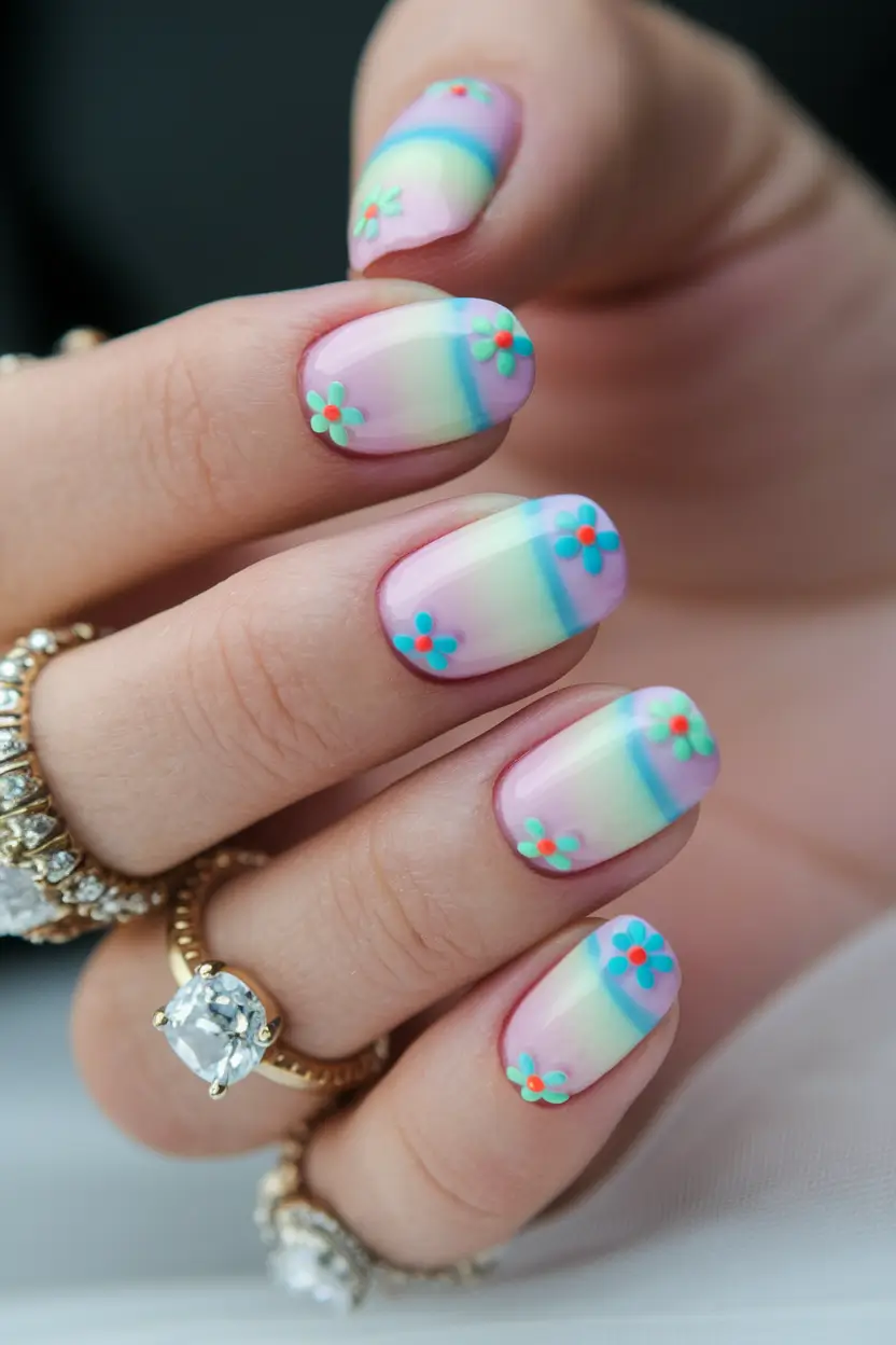 june nail art ideas 2025 Pastel Dreams
