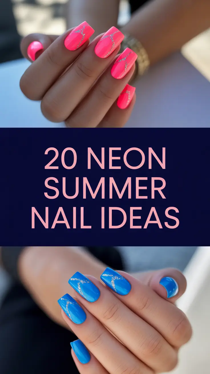 Neon Summer Nail Ideas 2025: The Brightest Designs with Acrylic, French, and Coffin Trends