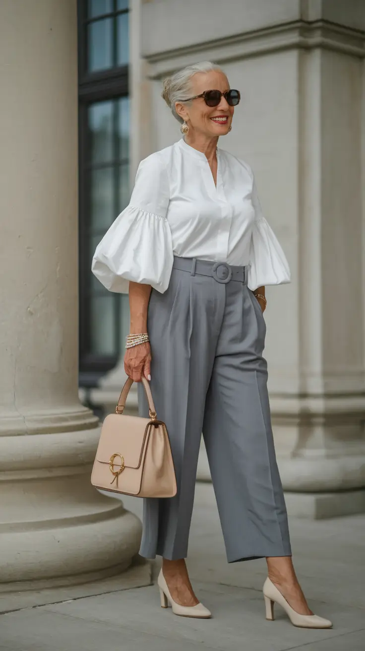 outfits women over 50 summer 2025 European Sophistication with Modern Lines
