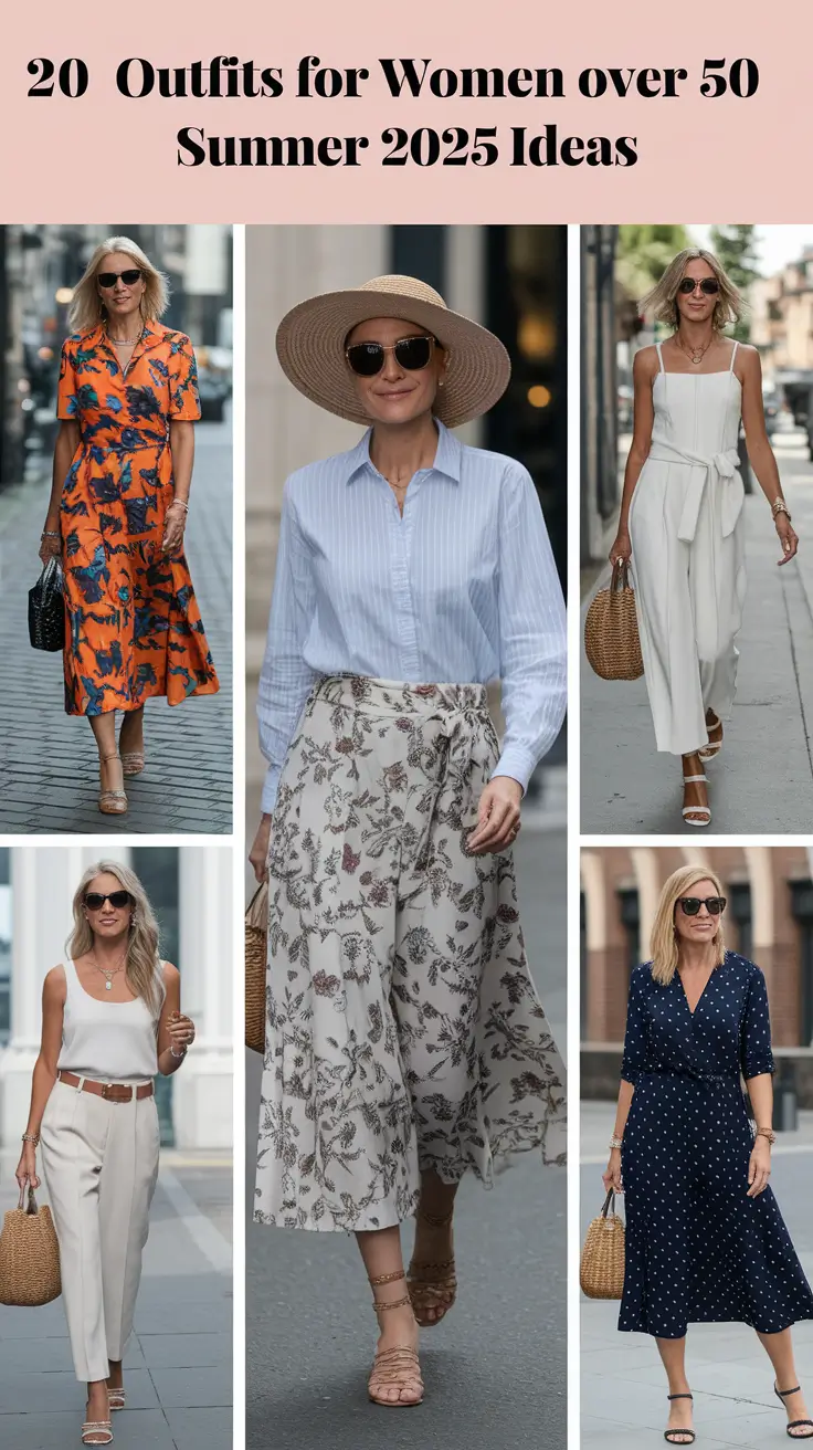 Outfits for Women Over 50 – Summer 2025 Ideas for Stylish and Casual Looks