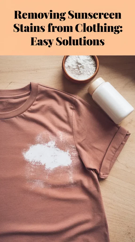 Removing Sunscreen Stains From Clothes: Best Expert Solutions That Work in 2025