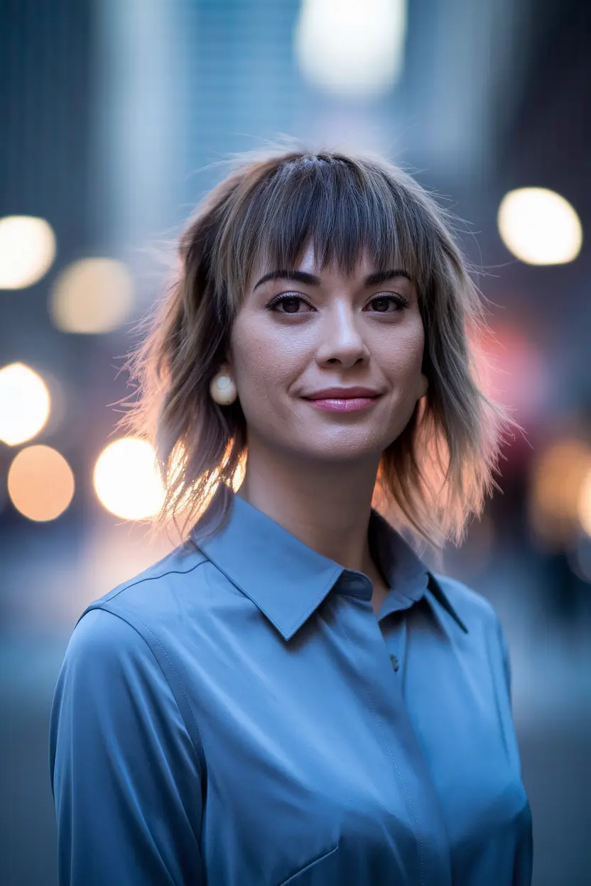 Shaggy Haircuts Trending Summer Twilight Shag with Dimensional Bangs