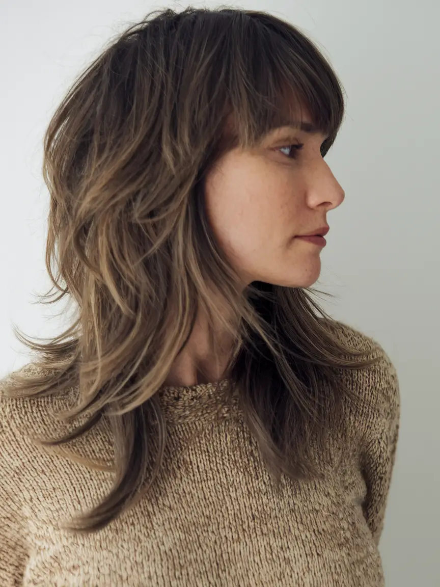 Shaggy Haircuts Trending Summer Brushed Soft Layers for Natural Texture