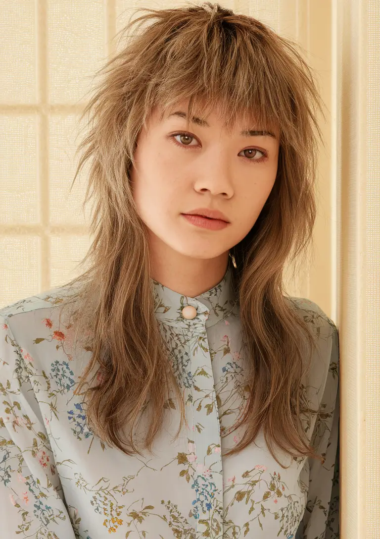 Shaggy Haircuts Trending Summer Feathered Fringe with Layered Length