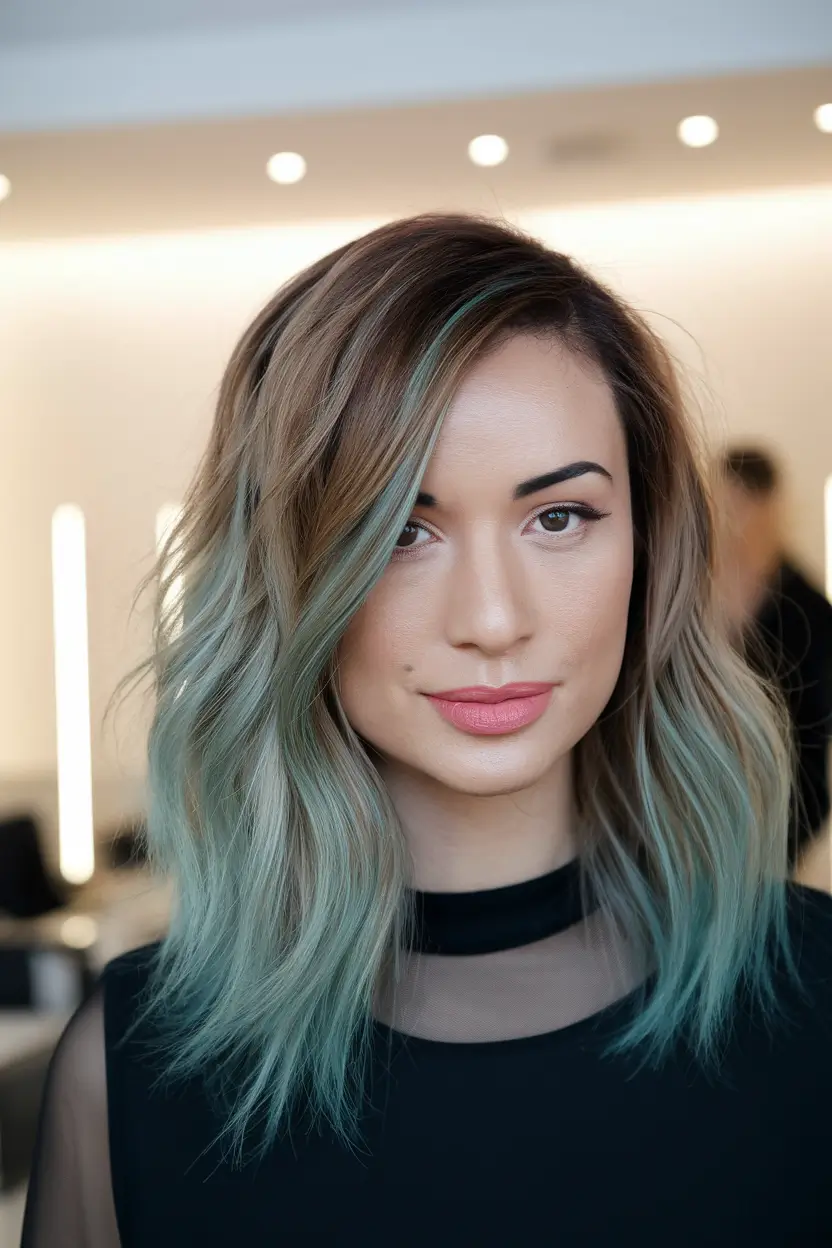 Shaggy Haircuts Trending Summer Seafoam-Dipped Waves