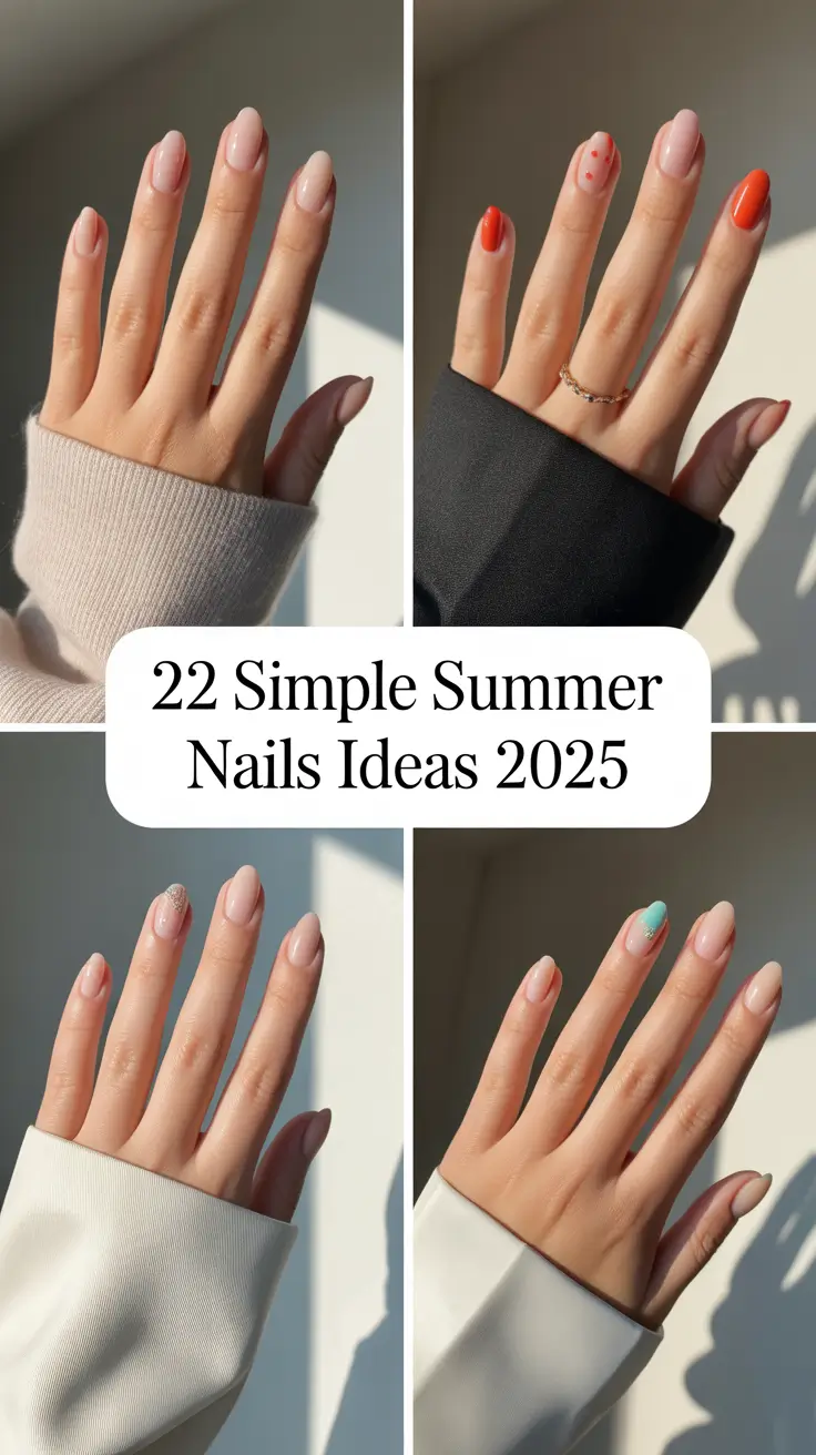 Simple Summer Nails Ideas 2025 That Are Too Cute to Skip