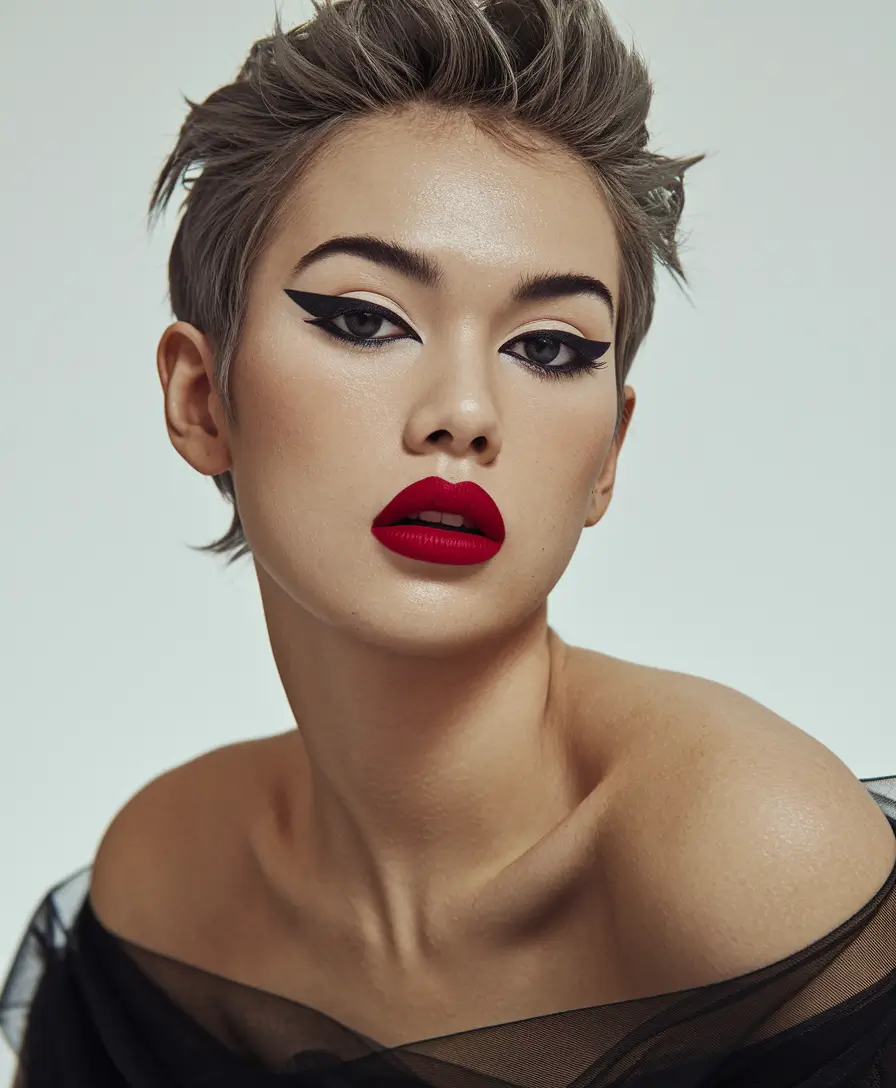 summer short haircut ideas Power Pixie with Runway Energy