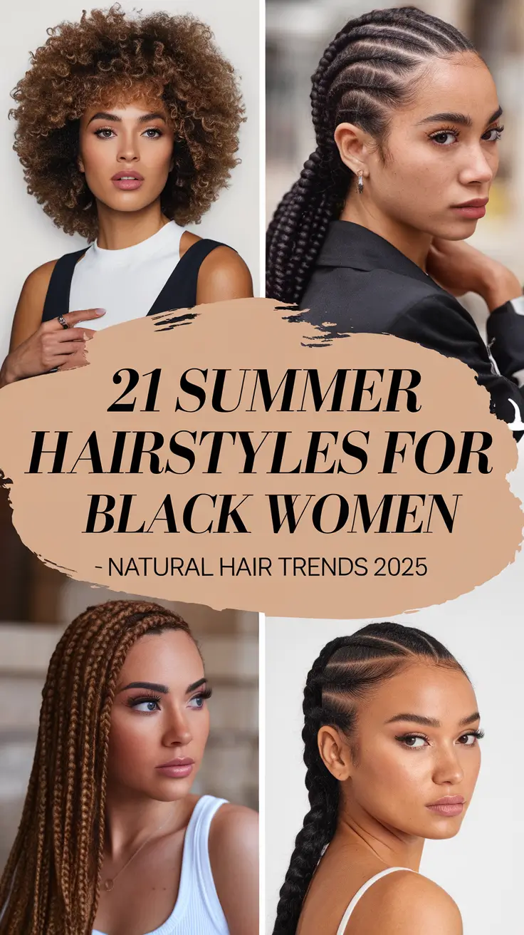 Summer Hairstyles for Black Women - Natural Hair Trends 2025: Bold & Beautiful Looks