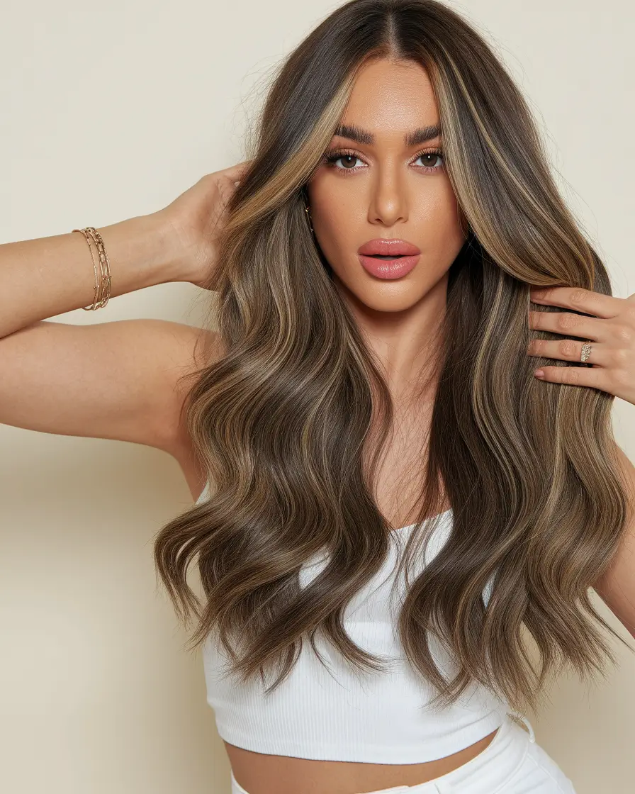summer hair color for brunettes highlights sun kissed brown